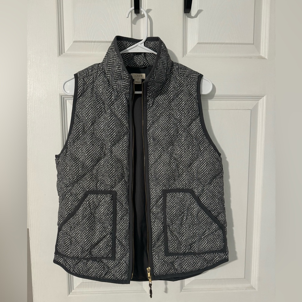 J. Crew herringbone vest